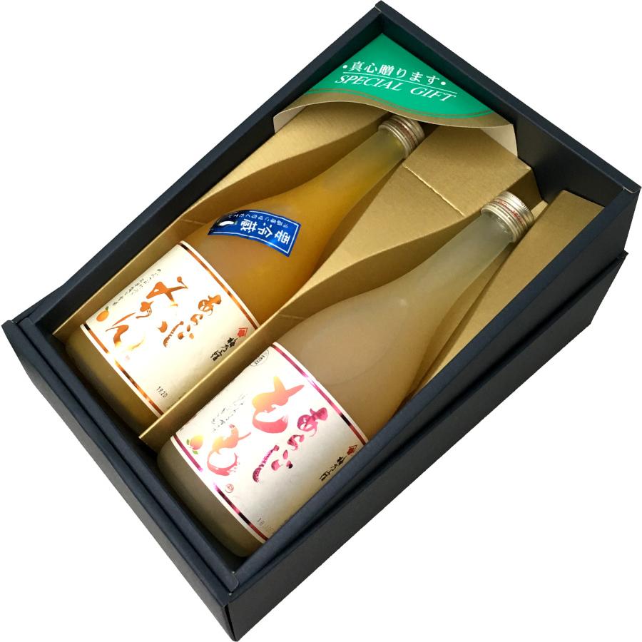 2本セット！梅乃宿720ml（あらごしみかん＆あらごしもも） 送料無料