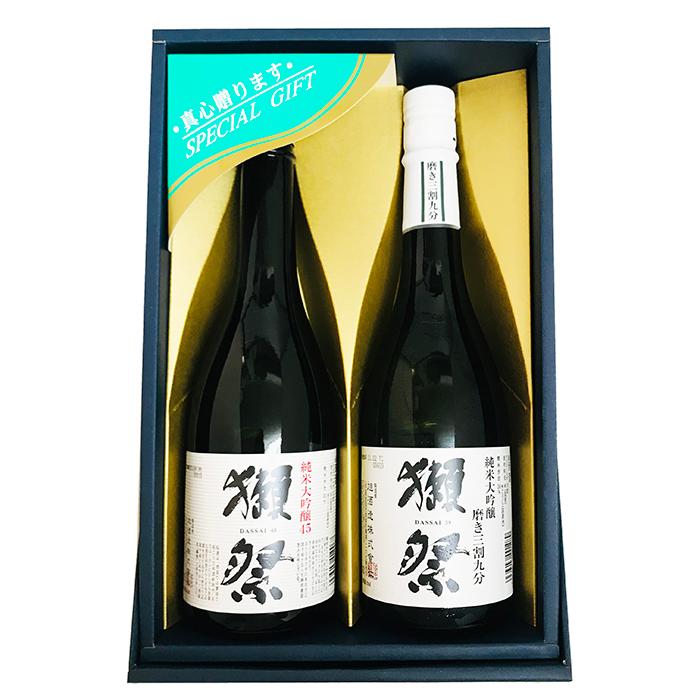 獺祭45 4本 三割九分2本 贈答箱入 獺祭 純米大吟醸 45 ＆ 磨き三割九分 720ml 2本