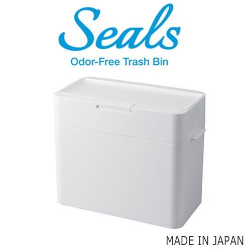 密閉 ゴミ箱 seals 9.5L ホワイト / グレー｜s-zakka-show
