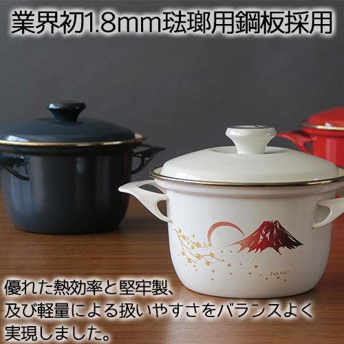 富士ホーロー ホーロー鍋 両手鍋 EXシリーズ ココット 16cm ホーロー