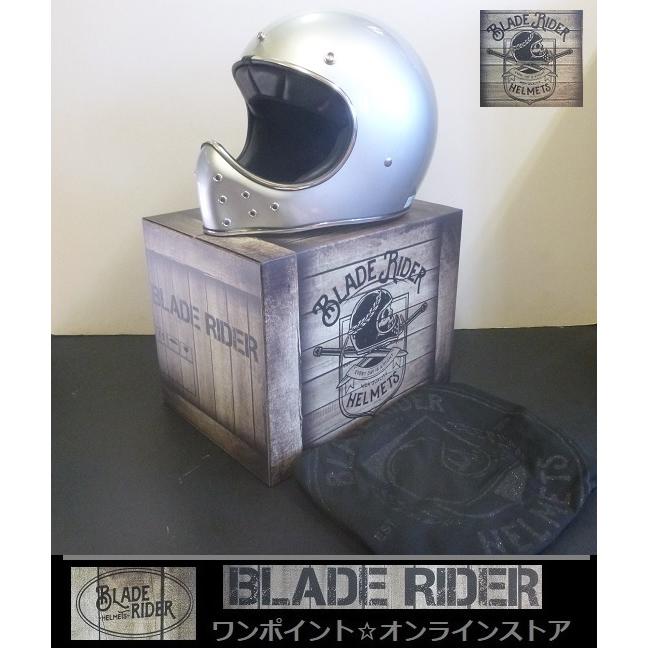 BLADE RIDER 【ブレイドライダー】ヘルメットBRT-003 ホワイト ☆ブレイドライダー BRT-003☆SV/M☆ : ワンポイント