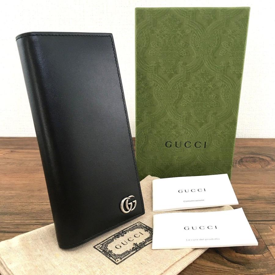 ☆送料無料☆ 未使用品 GUCCI 長財布 428740 プチマーモント ブラック 