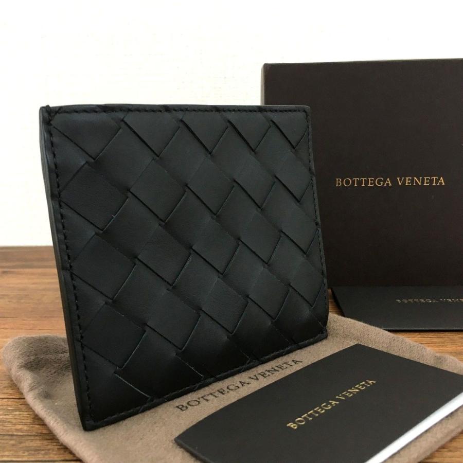 ☆送料無料☆ 未使用品 BOTTEGA VENETA コンパクトウォレット ブラック