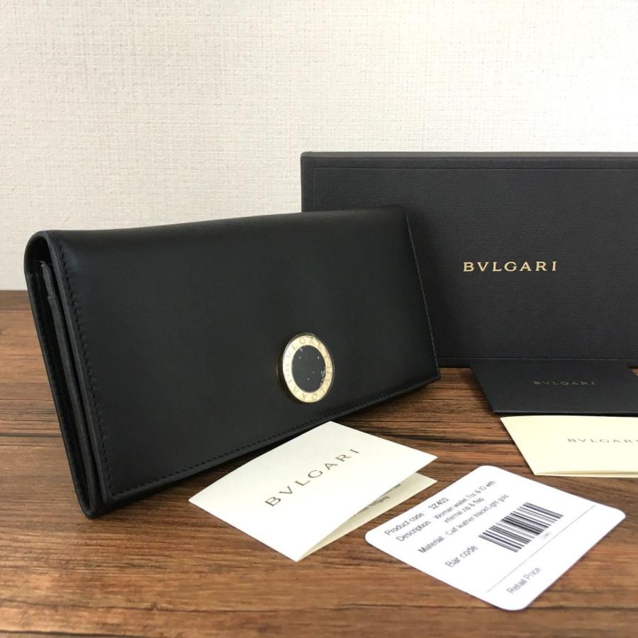 BVLGARI 送料込み！ 極美品 長財布 ブラック レザー 31896 BB COLORE  