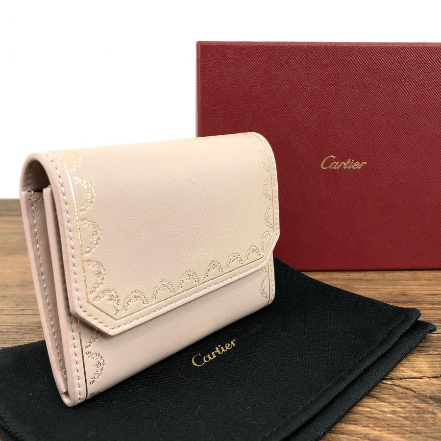 ☆送料無料☆ 未使用品 Cartier コンパクトウォレット ガーランド
