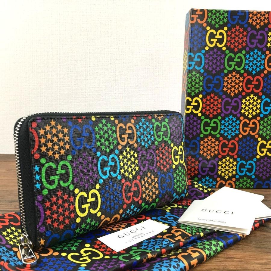 ☆送料無料☆ 極美品 GUCCI ラウンドファスナー長財布 601079  