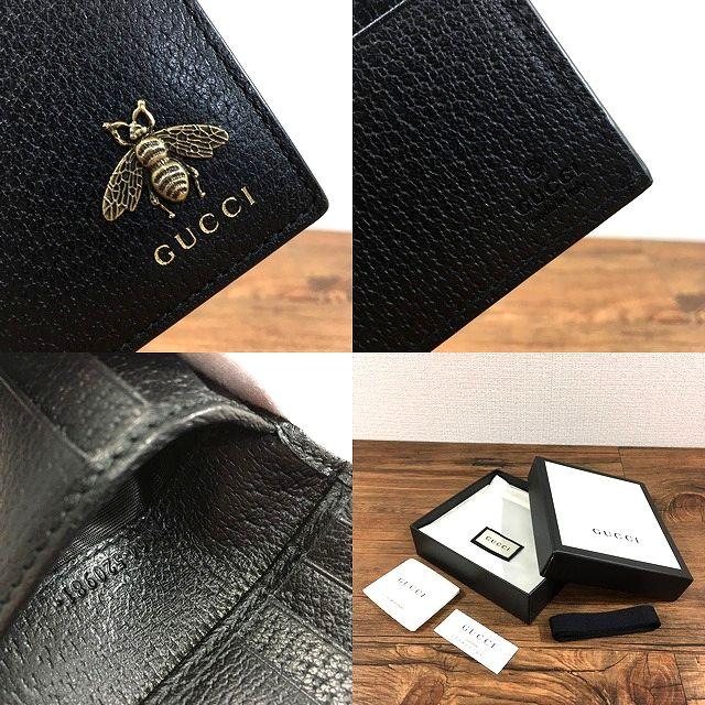 ☆送料無料☆ 未使用品 GUCCI 札入れ 523664 アニマリエ ブラック 箱付き 299｜s21company｜10