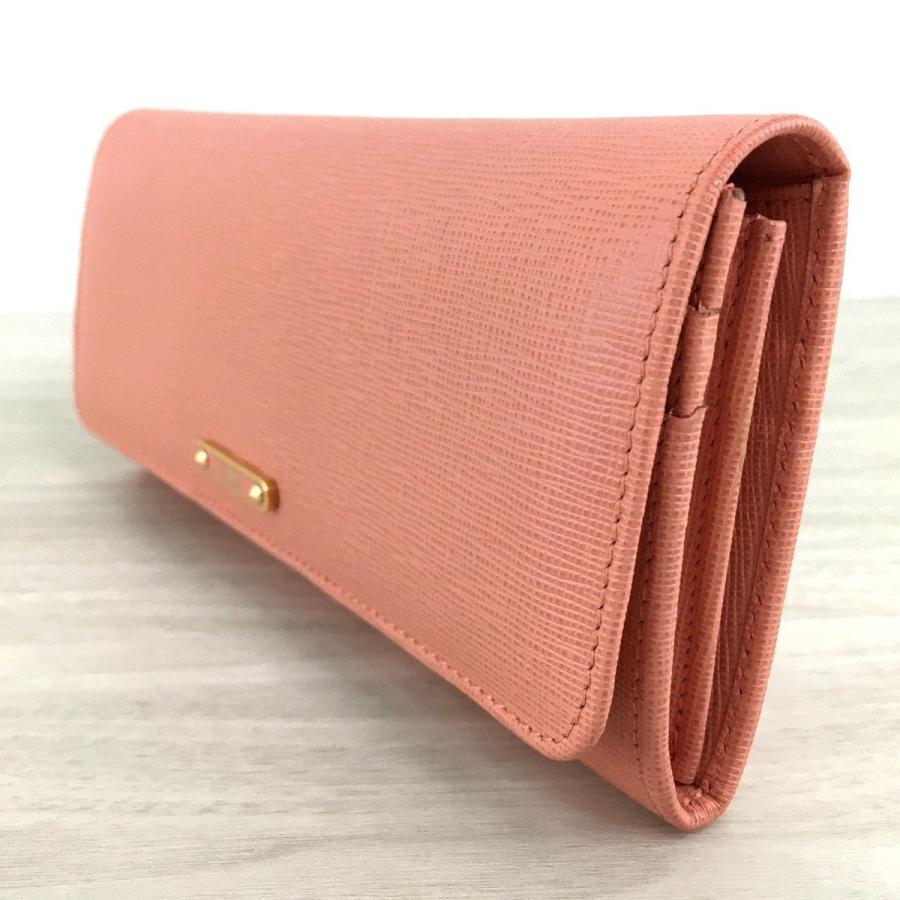 ☆送料無料☆ 未使用品 FENDI 長財布 ピンク系 8M0251 ロゴプレート 