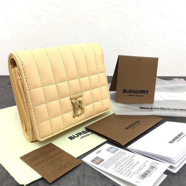 BURBERRY 送料込み! 未使用品 三つ折り財布 ベージュ TB 34 BURBERRY 送料込み! 未使用品 三つ折り財布 ベージュ TB 34