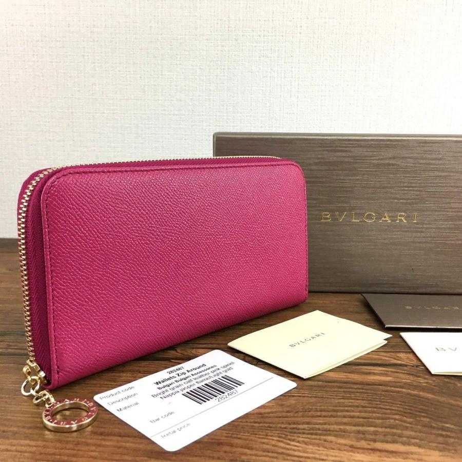 ☆送料無料☆ 未使用品 BVLGARI ジップラウンドファスナーウォレット