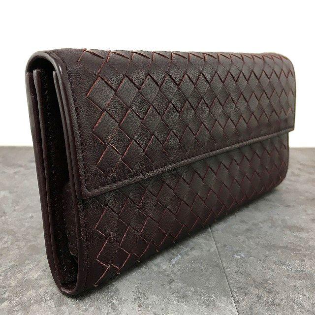 ☆送料無料☆ 美品 BOTTEGAVENETA 長財布 ラムスキン 赤茶 箱付き 386｜s21company｜03