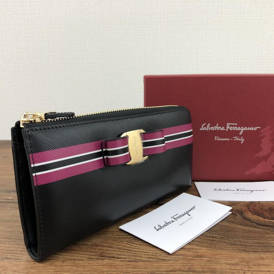 ☆送料無料☆ 未使用品 Salvatore Ferragamo L字ファスナー長財布  