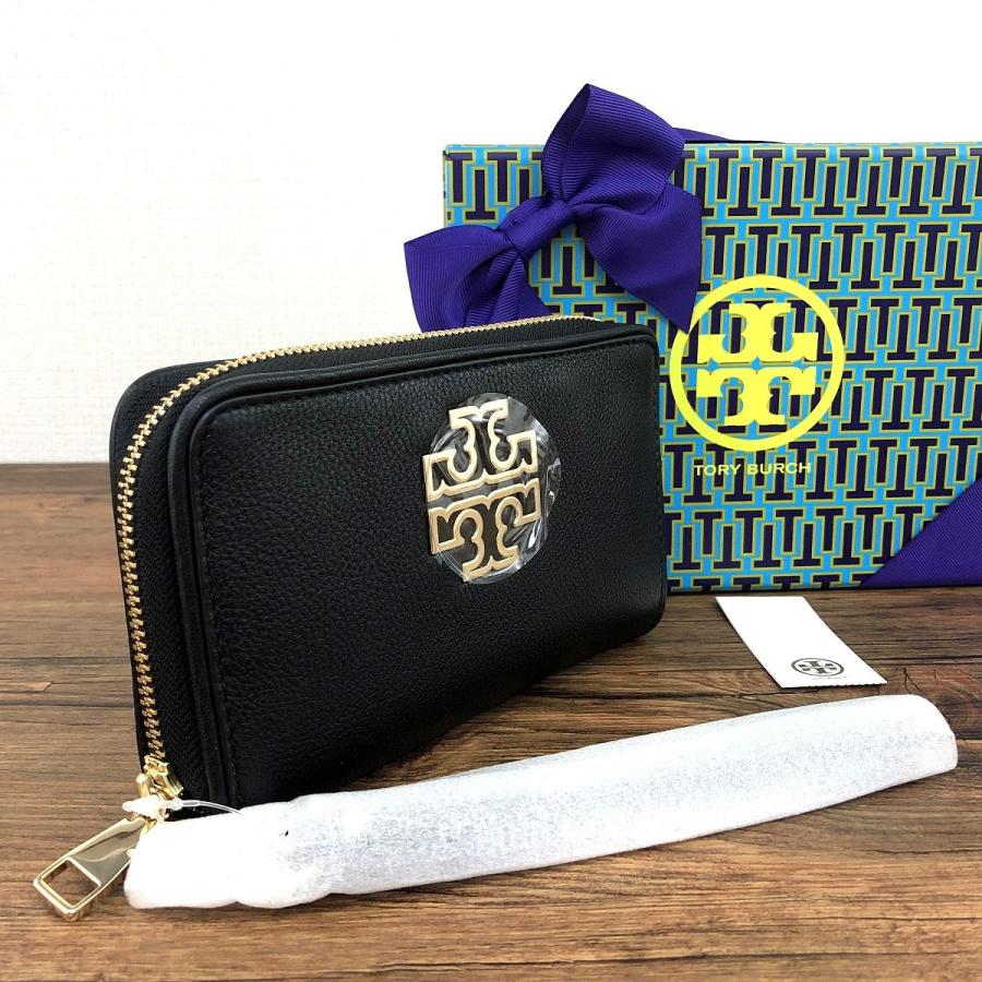☆送料無料☆ 未使用品 TORY BURCH ミディアムウォレット ブラック 箱 