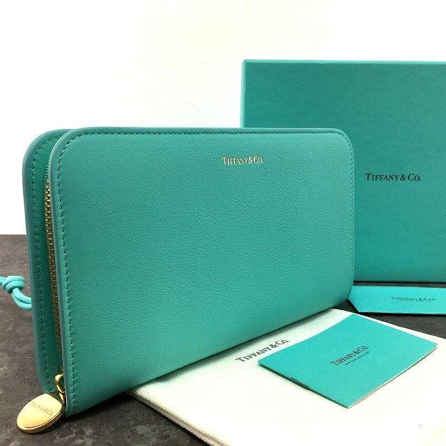 ☆送料無料☆ 未使用品 TIFFANY & Co. ジップウォレット ティファニー 