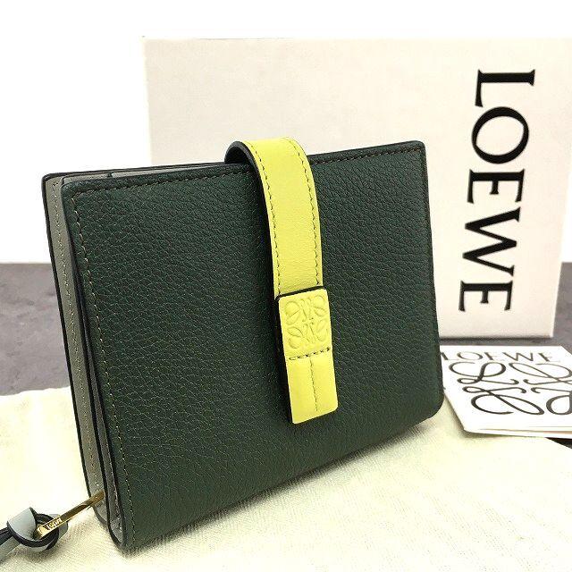 LOEWE 送料込み！ 極美品 スリムジップ バイフォールド ウォレット  