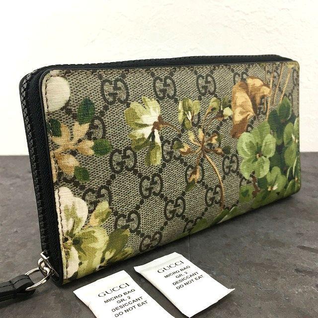 GUCCI ブルームス ジップアラウンド メンズ・レディース兼用 長財布