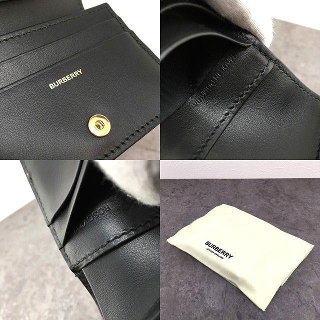 BURBERRY 送料込み! 未使用品 コンパクトウォレット ブラック BURBERRY 送料込み! 未使用品 コンパクトウォレット ブラック