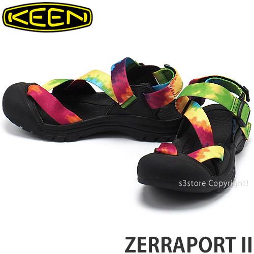 キーン ゼラポート ツー KEEN ZERRAPORT II 最新情報 サンダル シューズ 靴 メンズ アウトドア カラー:M-Multi 情熱セール Tye-Dye Black 男性 マリンスポーツ