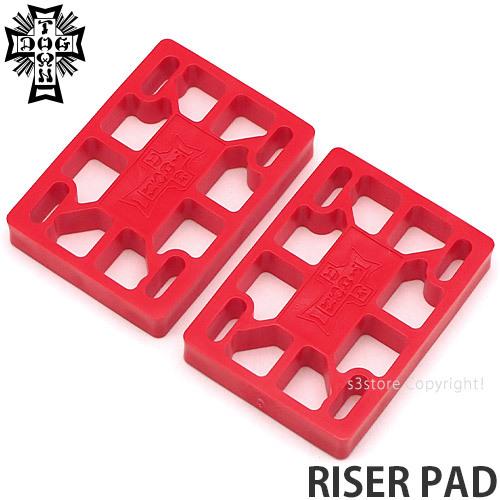 ドッグタウン ライザー パッド Dogtown Riser Pad スケボー パーツ スペースパッド ウィールバイト防止 カラー Red サイズ 1 2 21年製