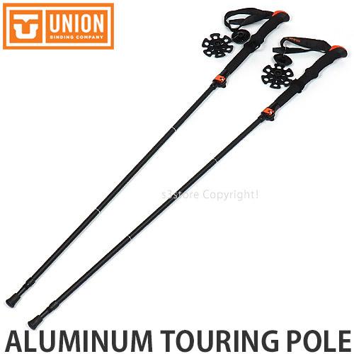 23-24 UNION ユニオン トレッキングポール 110-135cm ブラック UNION