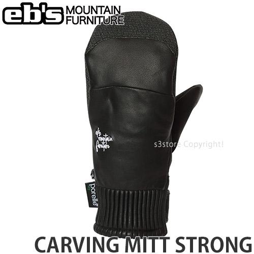 2223 エビス ミット ebs CARVING MITT STRONG グローブ スノーボード スノボ スキー ミトン 手袋 SNOWBOARD GLOVE 2023 カラーBlack