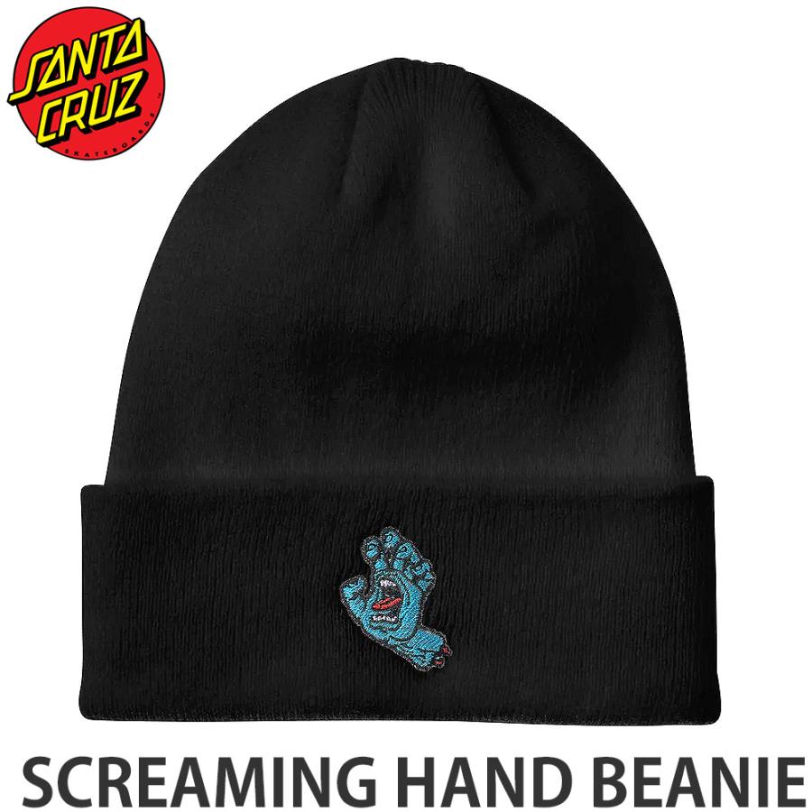ファッション 詰替え サンタ クルーズ スクリーミング ハンド ビーニー Santa Cruz Screaming Hand Beanie ニット帽 ストリート スケボー カラー Blk Gyvr85g00d Www Boulevardrestaurants Com