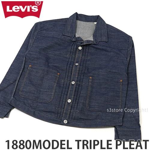 絶対一番安い リーバイス 10 モデル トリプル プリーツ Levis 10model Triple Pleat デニム ジャケット ブラウス トップス 服 Lvc カラー Rigid 早割クーポン Klientsoft Com