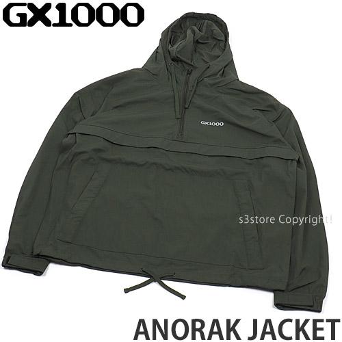 ジーエックスセン アノラック ジャケット GX1000 ANORAK JACKET スケートボード スケボー アパレル アウター JKT ハーフジップ  C:OLIVE :gj231-anrk-olv:s3store - 通販 - Yahoo!ショッピング