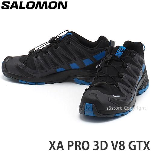 カーキ×インディゴ サロモン SALOMON PRO 3D V8 GTX トレイル シューズ GORE-TEX 防水 トレラン 靴 カラー:Black/Indigo Bunting/Ebony - - ssciindia.com