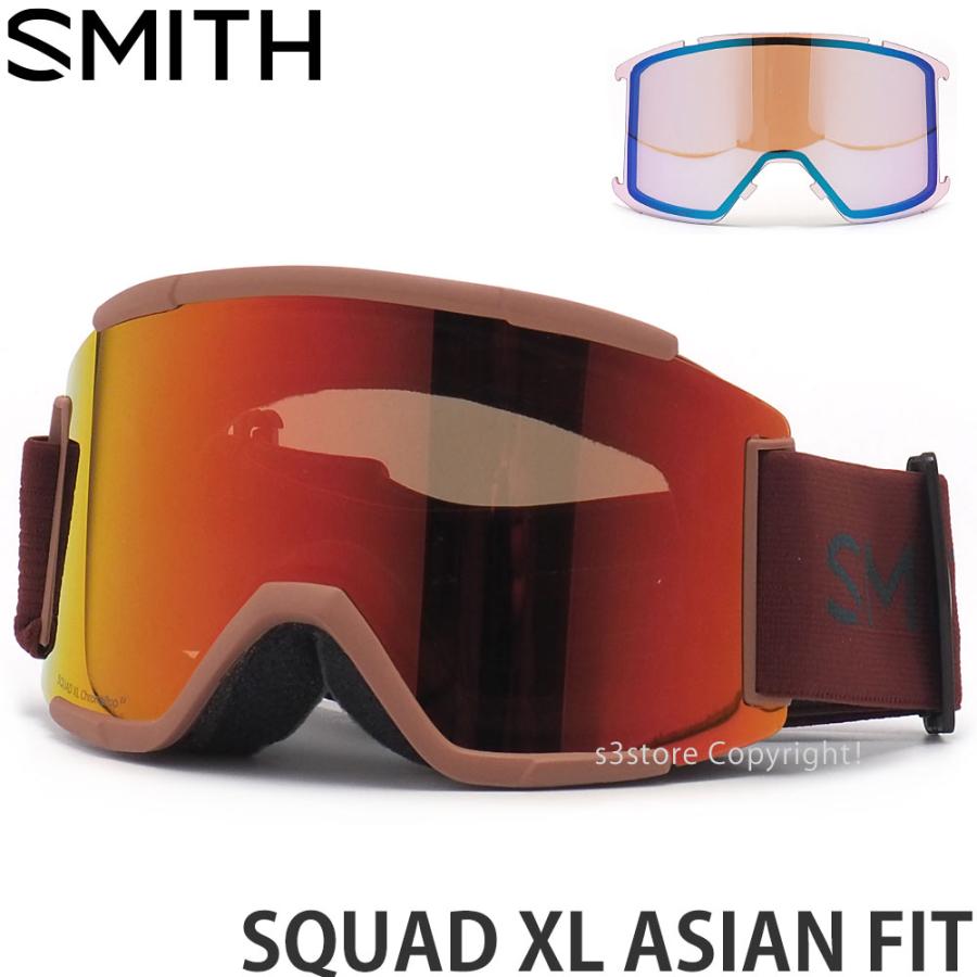 2324 スミス アジアンフィット ゴーグル SMITH SQUAD XL ASIAN FIT GOGGLE スノボ 2024 TERRA