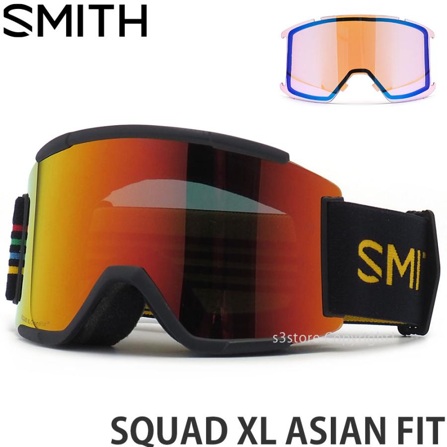 2324 スミス アジアンフィット ゴーグル SMITH SQUAD XL ASIAN FIT GOGGLE スノボ 2024