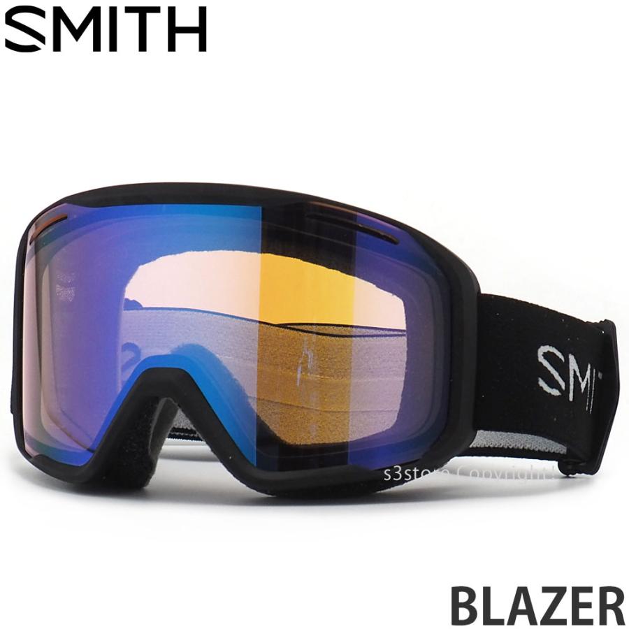 2324 スミス ブレザー ゴーグル SMITH BLAZER GOGGLE スノーボード スノボ スキー 2024 フレームBLACK