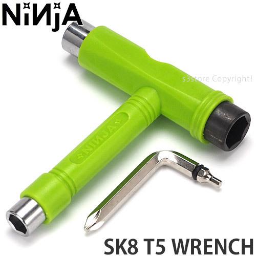 ニンジャ スケート ティーファイブ レンチ NINJA SK8 T5 WRENCH スケートボード スケボー 組立て T型 ツール 工具