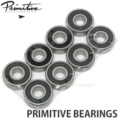 プリミティブ ベアリングス PRIMITIVE BEARINGS スケートボード スケボー パーツ 高性能 スピード 部品 SKATE カラーBLACK サイズos psac00006