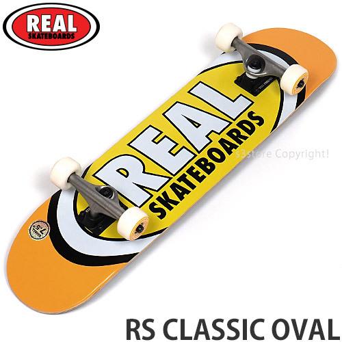 リアル クラシックオーバル REAL RS CLASSIC OVAL スケートボード スケボー コンプリート 完成品 カラー:53mm WH サイズ:7.5 x 31.2