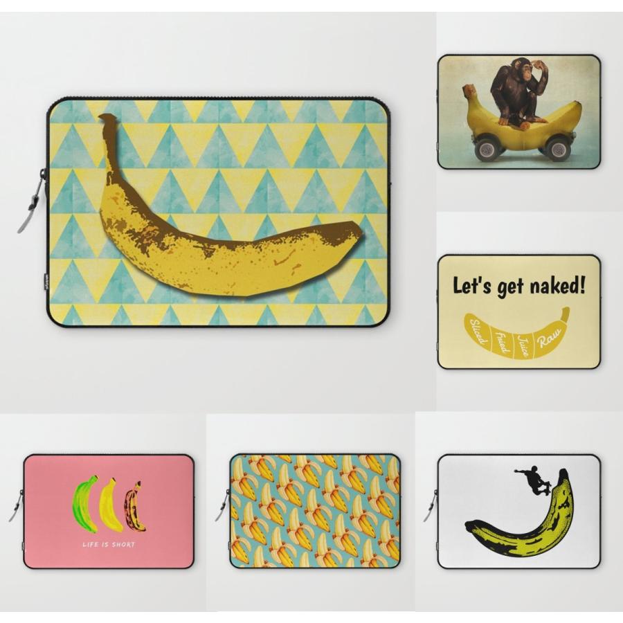ノートパソコンケース パソコンケース PCバッグ バッグ 選べる99デザイン バナナ柄 banana フルーツ柄 特集 ソサエティシックス Society6