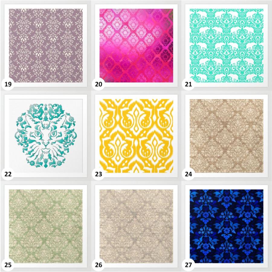 x アートプリント ポスター インテリア 選べる99デザイン ダマスク Damask 特集 おしゃれ ソサエティシックス Society6 Damask Art Prints 8inx8in Feature 1 S6 Japan Com Yahoo店 通販 Yahoo ショッピング