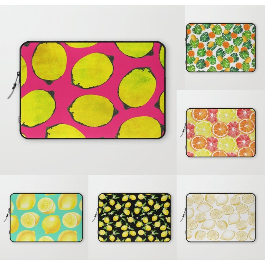 ノートパソコンケース パソコンケース PCバッグ バッグ 選べる99デザイン レモン柄 Lemonフルーツ柄 特集 ソサエティシックス