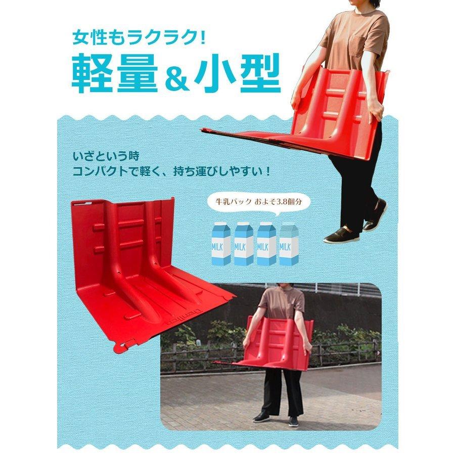 6個セット 樹脂製止水パネル Stop Tap ストップタップ 小型軽量タイプ 幅70.5×高さ52.8×奥行68cm 止水板 土のう_10