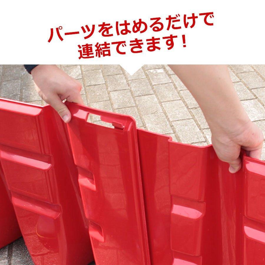 6個セット 樹脂製止水パネル Stop Tap ストップタップ 小型軽量タイプ 幅70.5×高さ52.8×奥行68cm 止水板 土のう_9