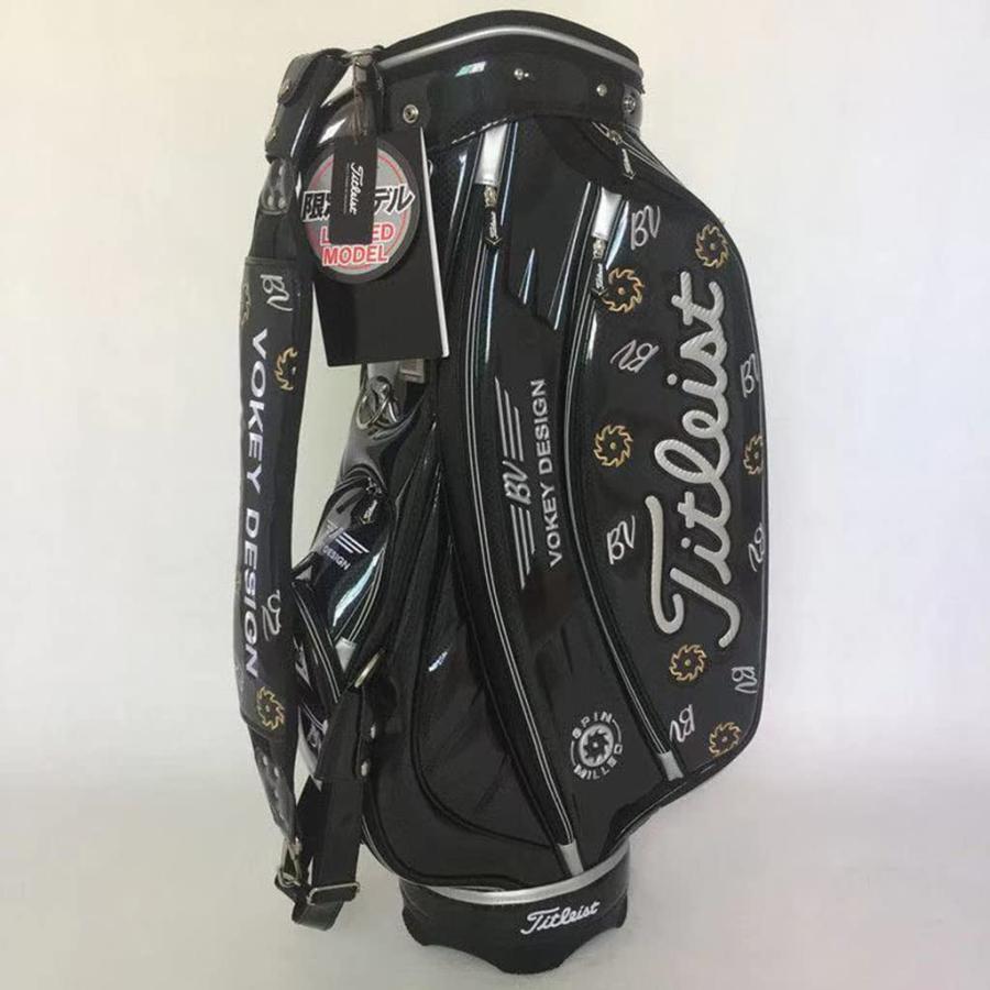 キャディバッグ ・タイトリスト ボーケイ  PUレザー 防水耐摩耗性 9.5型 キャディバッグ ・タイトリスト ボーケイ PUレザー 防水耐摩耗性