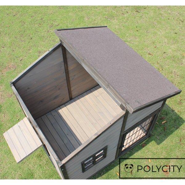 新入荷！ 大型 犬小屋 犬 XXLサイズ 別荘 飼育ケージ 小動物ケージ 101.5*116*110cm 組立式 松の木 室外 木製 ハイラル松 防腐材 中型犬用 大型犬用 【AAA3491439684】(125953円)