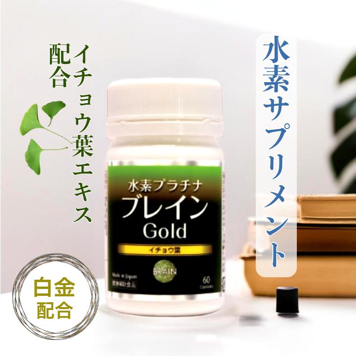 イチョウ葉 水素プラチナブレインゴールド 水素 サプリメント 水素