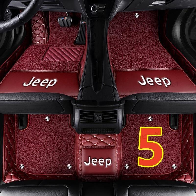 ジープ Jeep グランドチェロキー WK WK2 WH 2010~ ロゴ ダブルレイヤー フロアマット トランクマット 前後座席 右ハンドル用｜saami-store｜06