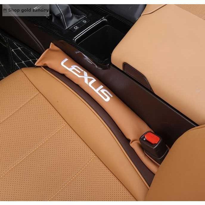 レクサス LEXUS 刺繍ロゴ入りセンター隙間クッション 2Pセット 用IS LS RX NX CT LC RC GS LX UX ES HS ES300h RX200 UX260H｜saami-store｜04