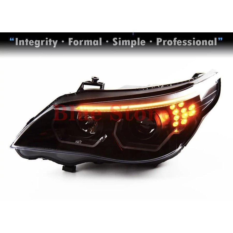 Bmw E60用カースタイリングヘッドライト2003-2007 523i 530i E60ヘッド 