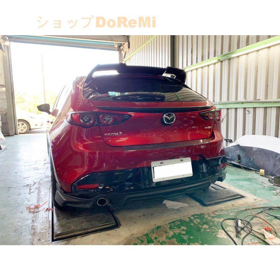 ファーウェイ 激安 3/20まで2019+ マツダ3 MAZDA3 BP系 マットブラック塗装済 リア ルーフ ウイング スポイラー トランクスポイラー艶消し黒 5ドア専用