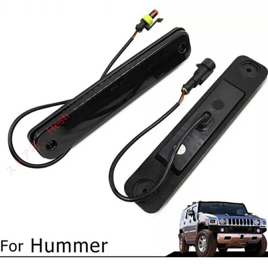 優品√ハマーH2ルーフサイドマーカーLED 2ライン スモークレンズフル 