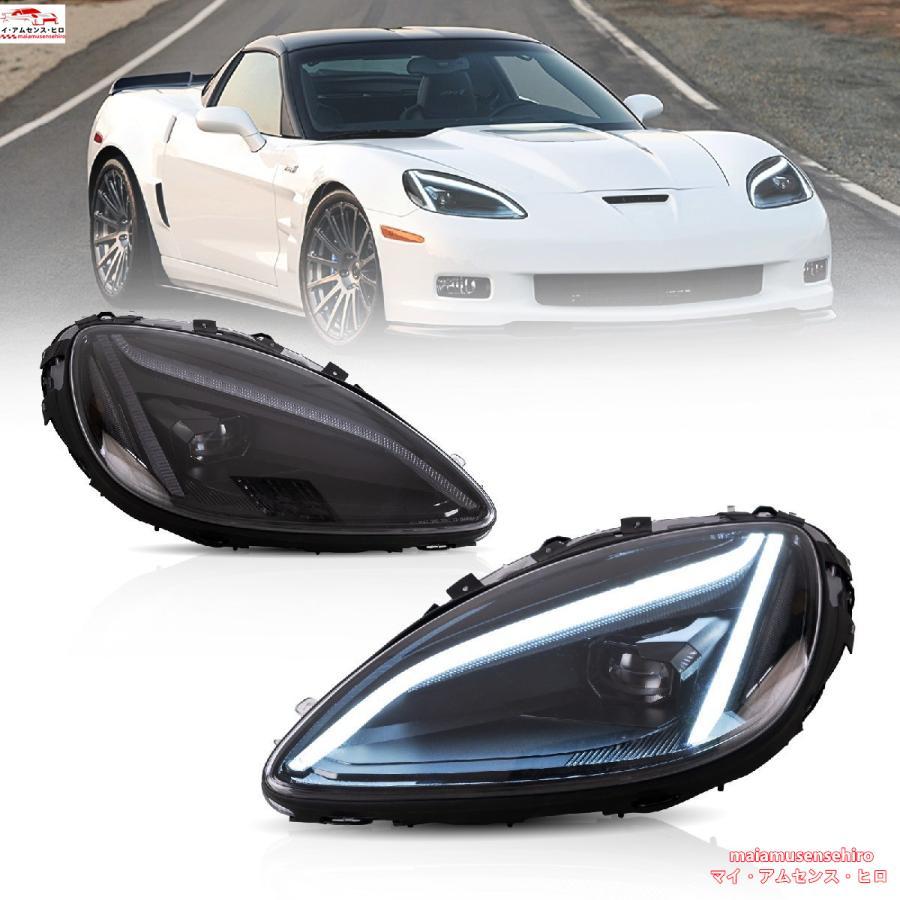 新品☆2005-2013 シボレー コルベット C6 LEDヘッドライト ペア