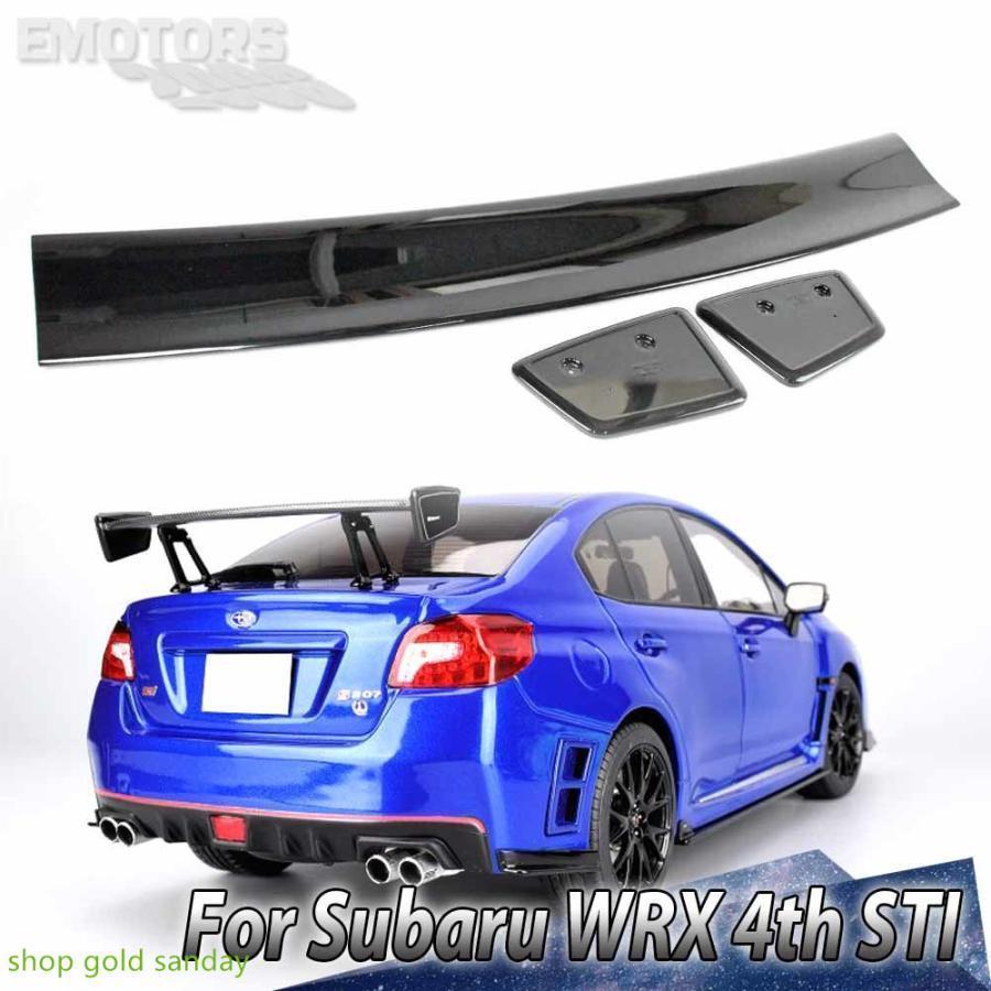 WRX VA大型リアウィング 黒色 スバル WRX STI リア スポイラー VAB VAG